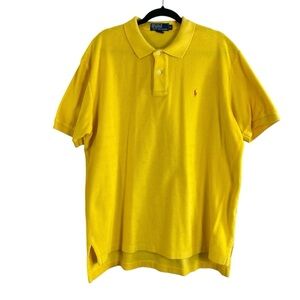 Vintage Terry Cloth Polo Ralph Lauren Men’s Golden Embroidery Logo Polo Shirt XL